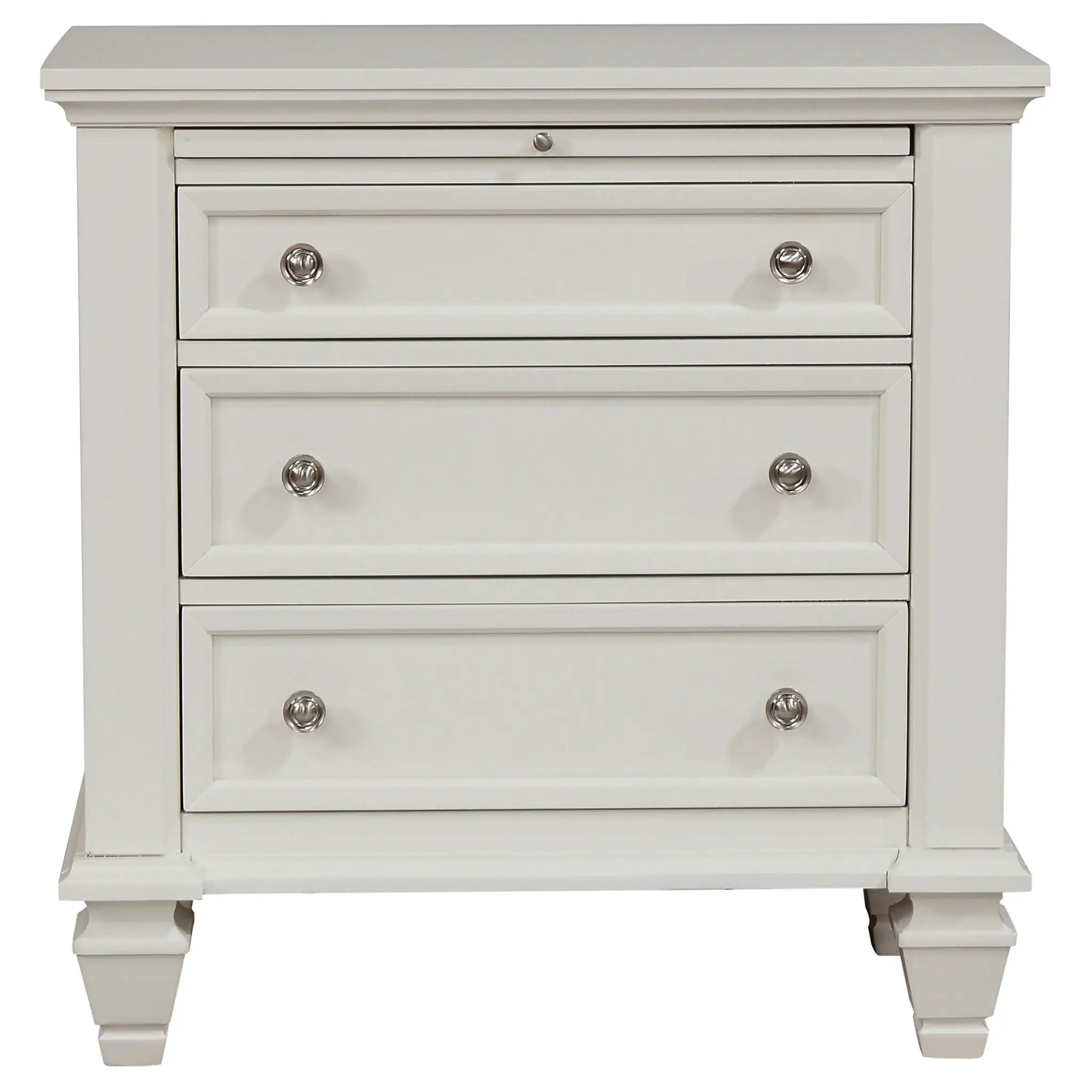 Sandy Beach 4-piece Queen Bedroom Set Cream White by Unique Piece Furniture