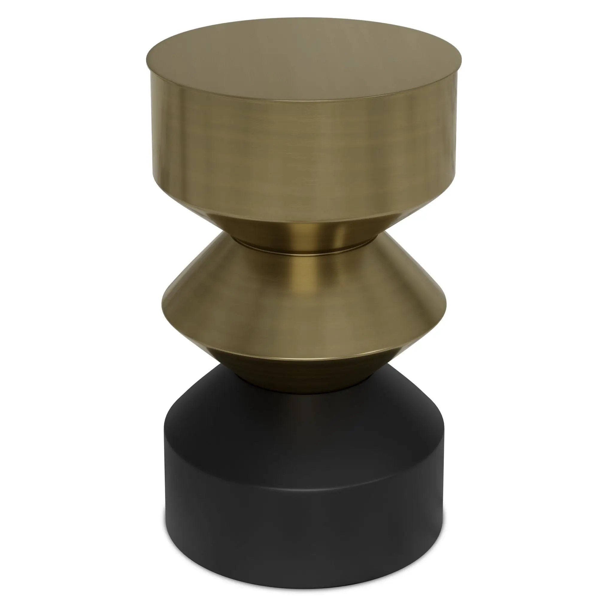 Miller - Side Table - Black / Brass by HouseOfZazla