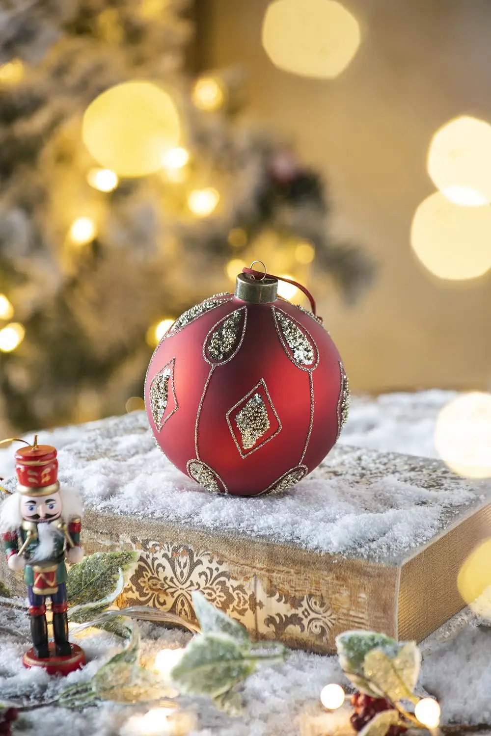 Christmas Ball, Decorative Hanging Ball Christmas Tree Ornaments For Holiday Decorations by HouseOfZazla