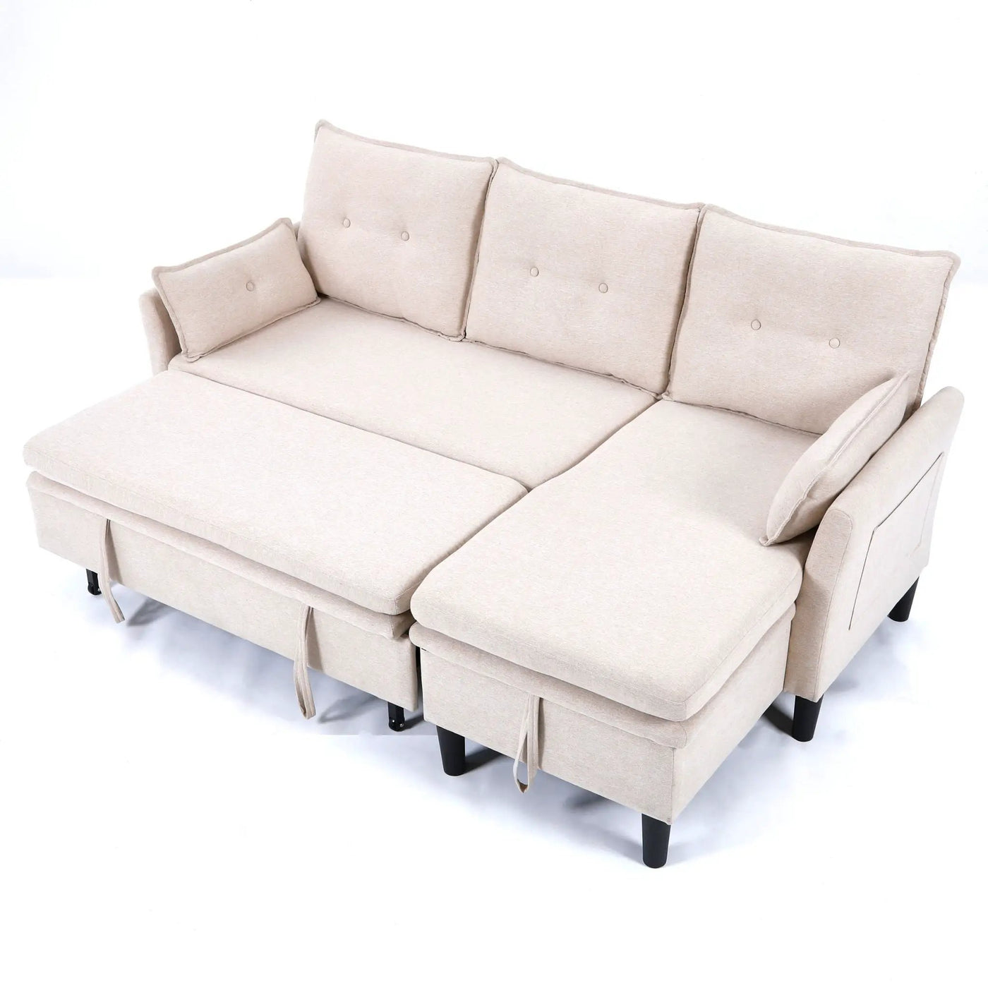L-Shaped Reversible Chaise Sectional Sofa With Storage by HouseOfZazla
