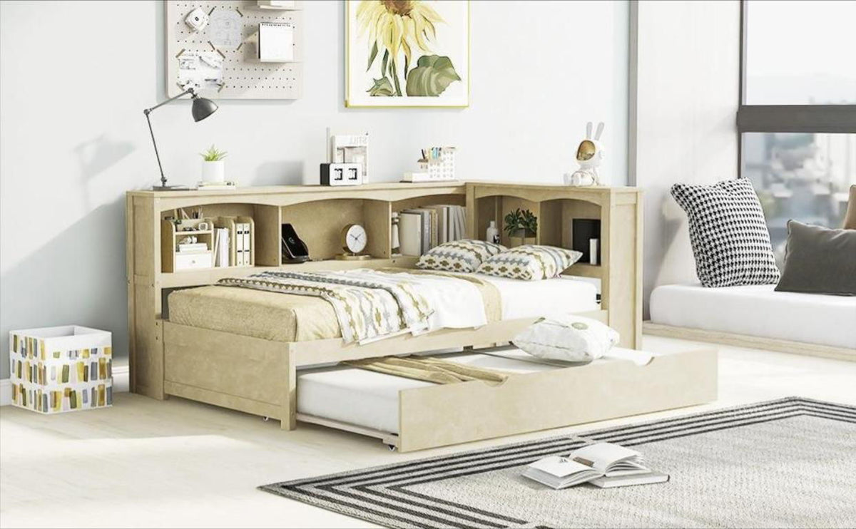 Daybed With Trundle, Storage Cabinets, USB Ports, photo 4 of 14