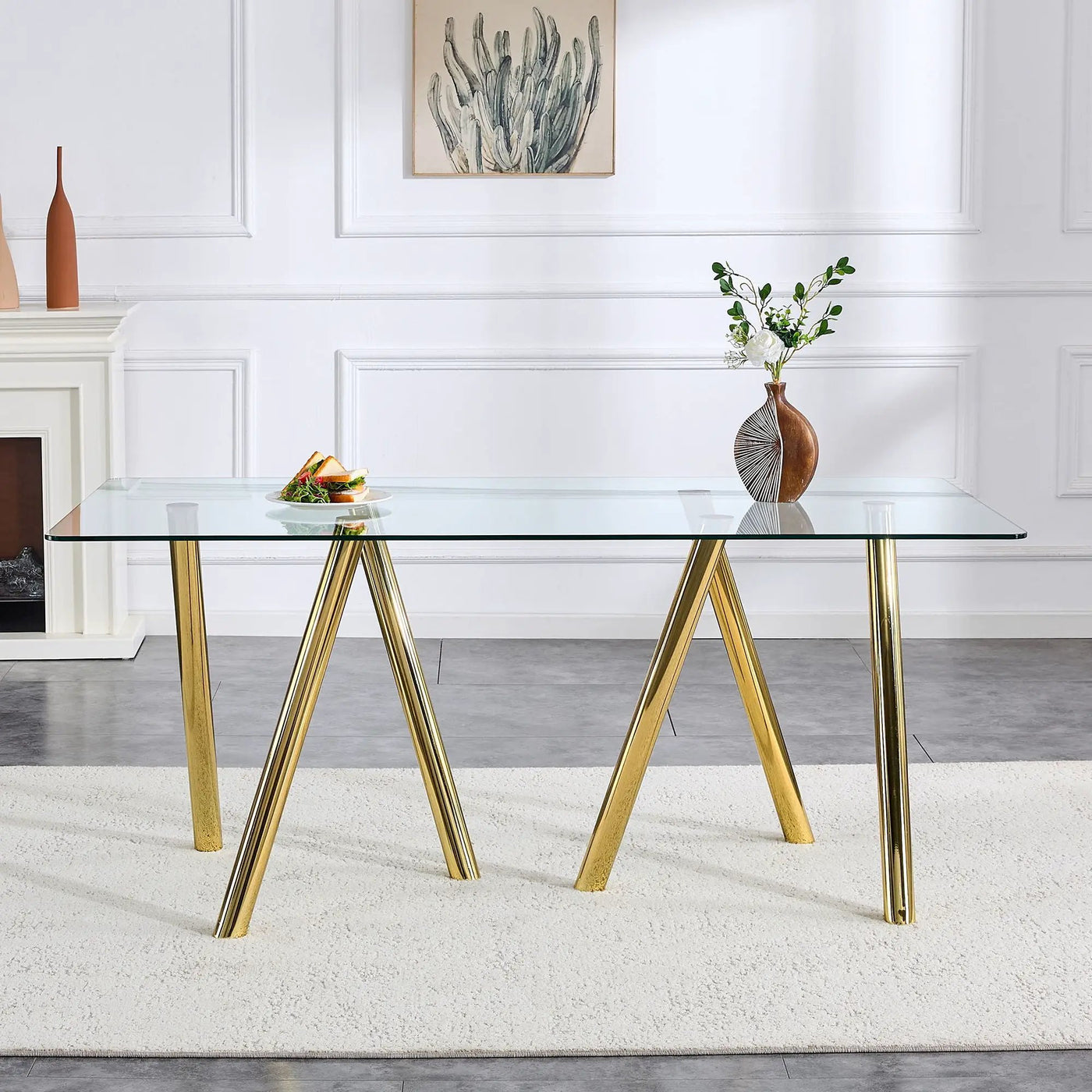 Dining Table With Transparent Surface by HouseOfZazla