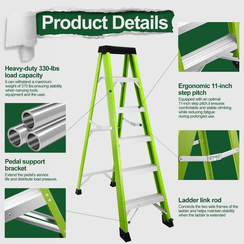 Fiberglass Ladder with Tool Tray by HouseOfZazla