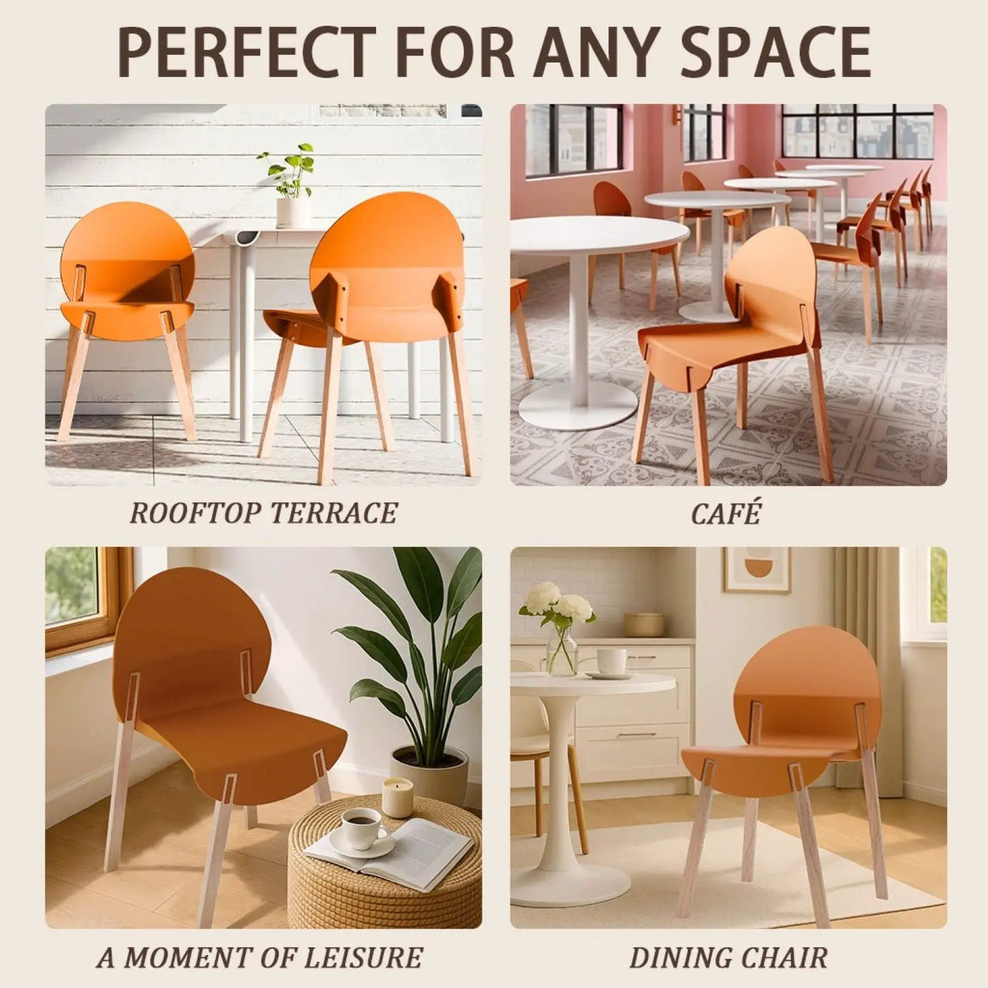 4 Piece Set Of Single Chairs, Traditional Elements With Round Table by HouseOfZazla