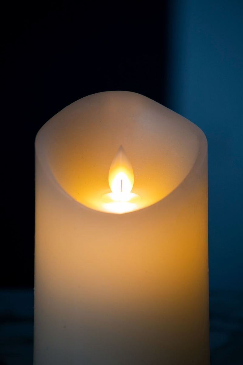 Flickering LED Candles Set with Remote Timer - Ivory, photo 2 of 10