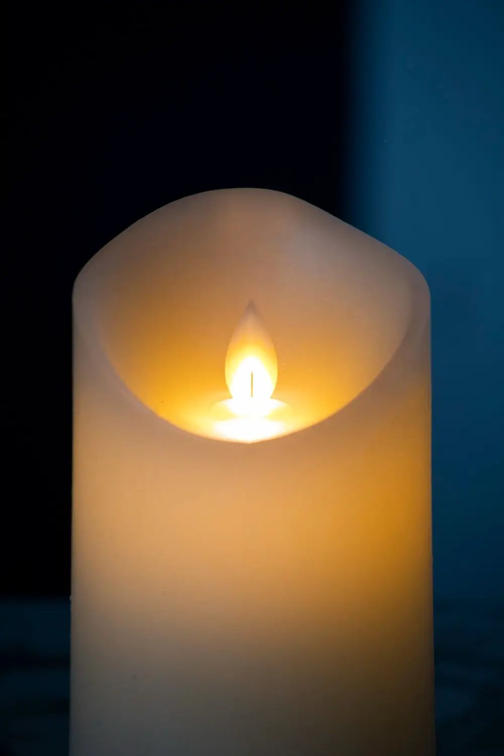 Flickering LED Candles With Remote Timer (Set of 3) - Ivory by Unique Piece Furniture