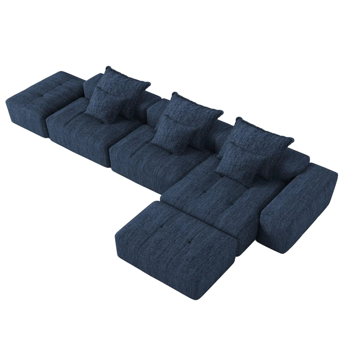 Modern Oversized DIY Combination Modular Sectional Sofa With Pillows by HouseOfZazla