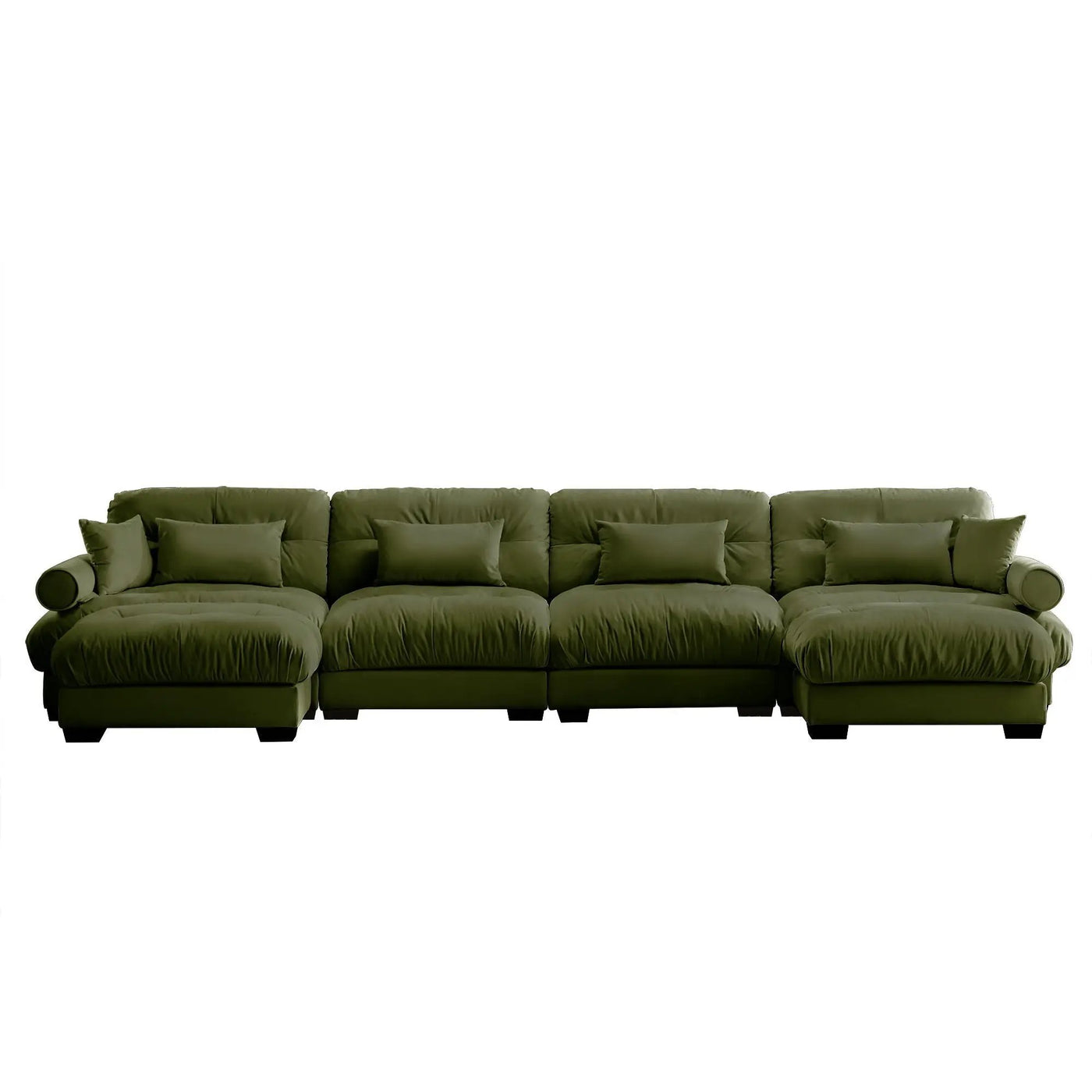 Super Comfort Oversized Modular Sectional Sofa With Movable Ottoman by Unique Piece Furniture