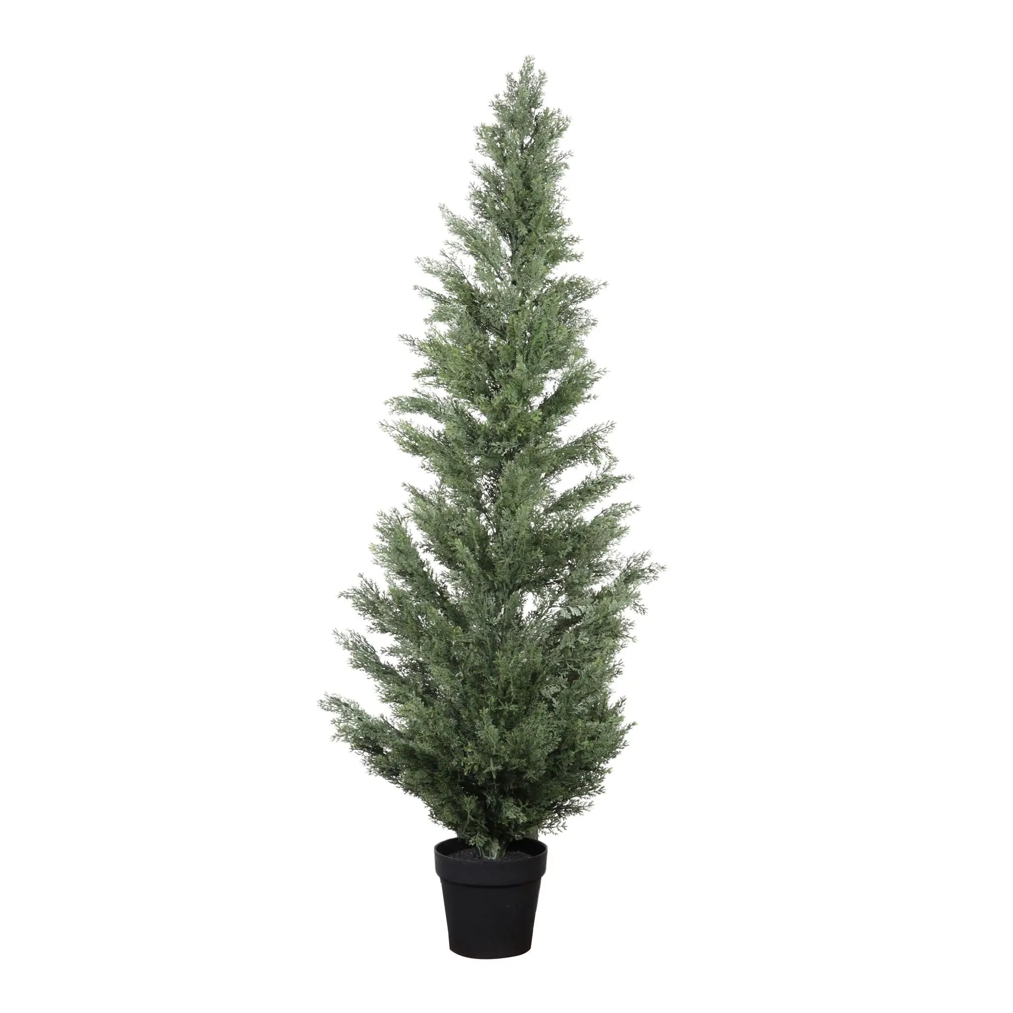 Realistic Artificial Cypress Tree, UV Resistant Indoor / Outdoor Topiary Plant For Decoration - Green Leaves by Unique Piece Furniture