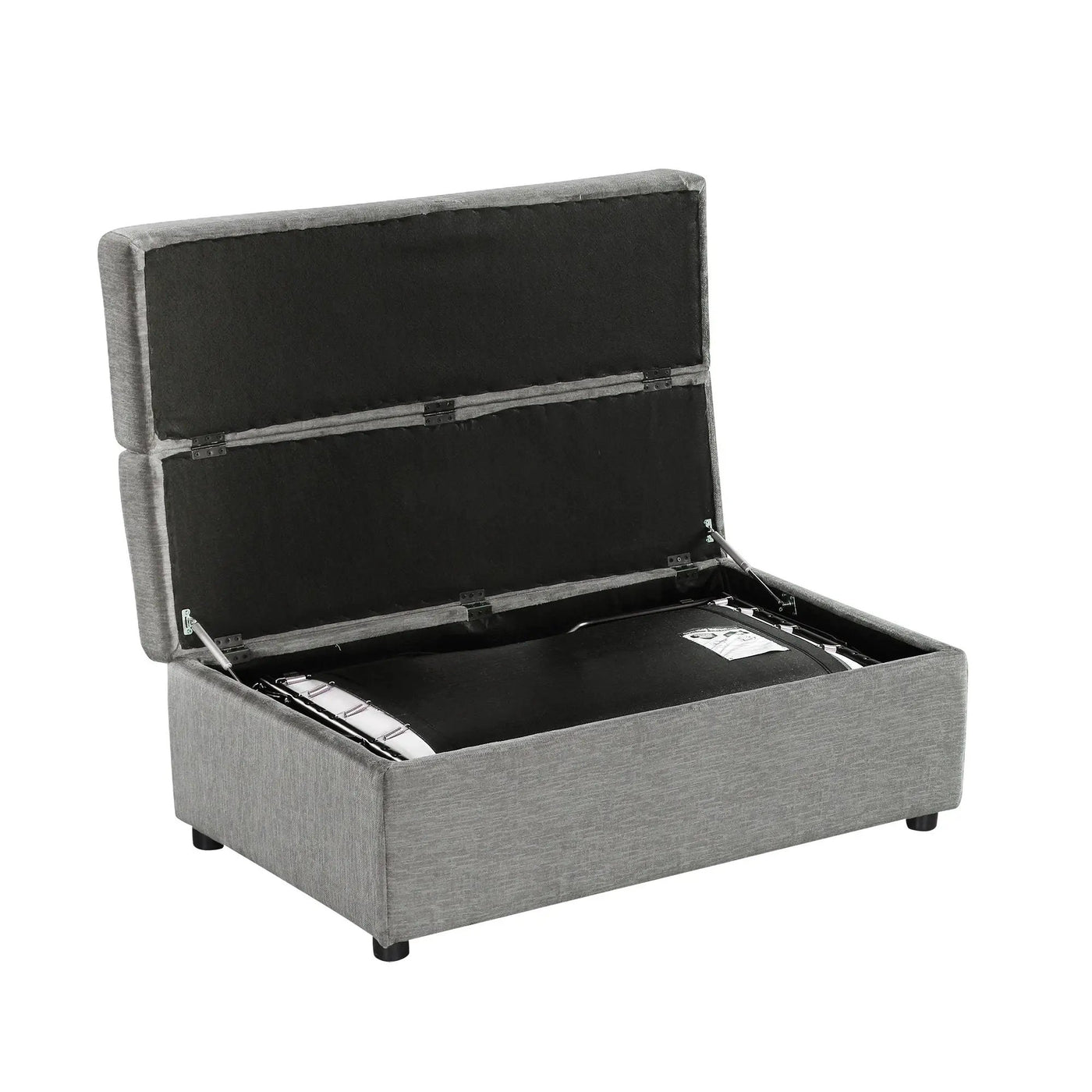 Twin Size Folding Ottoman Sleeper Bed With Mattress Convertible Guest Bed by HouseOfZazla