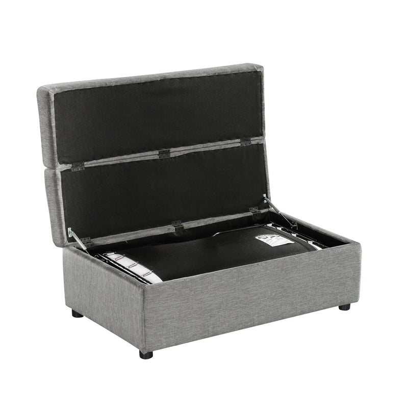 Twin Size Folding Ottoman Sleeper Bed With Mattress Convertible Guest Bed