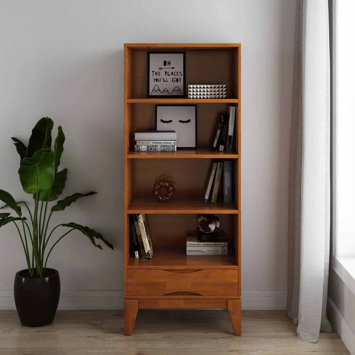 Harper - Handcrafted Bookcase With Storage by HouseOfZazla