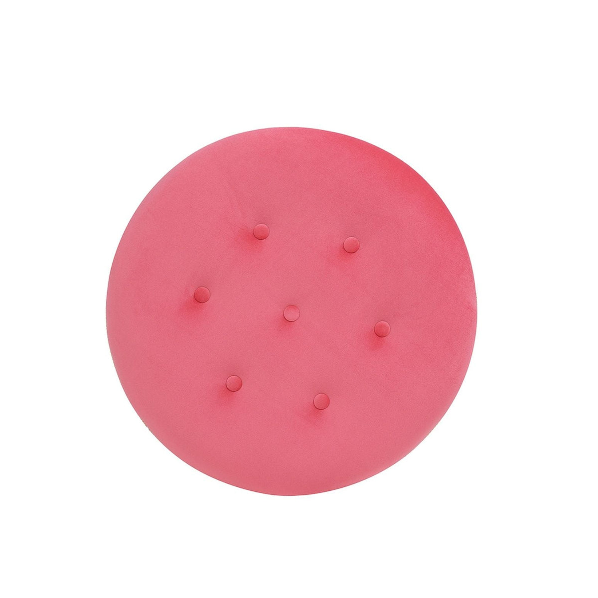 Yolanda - Round Upholstered Accent Ottoman, photo 10 of 40