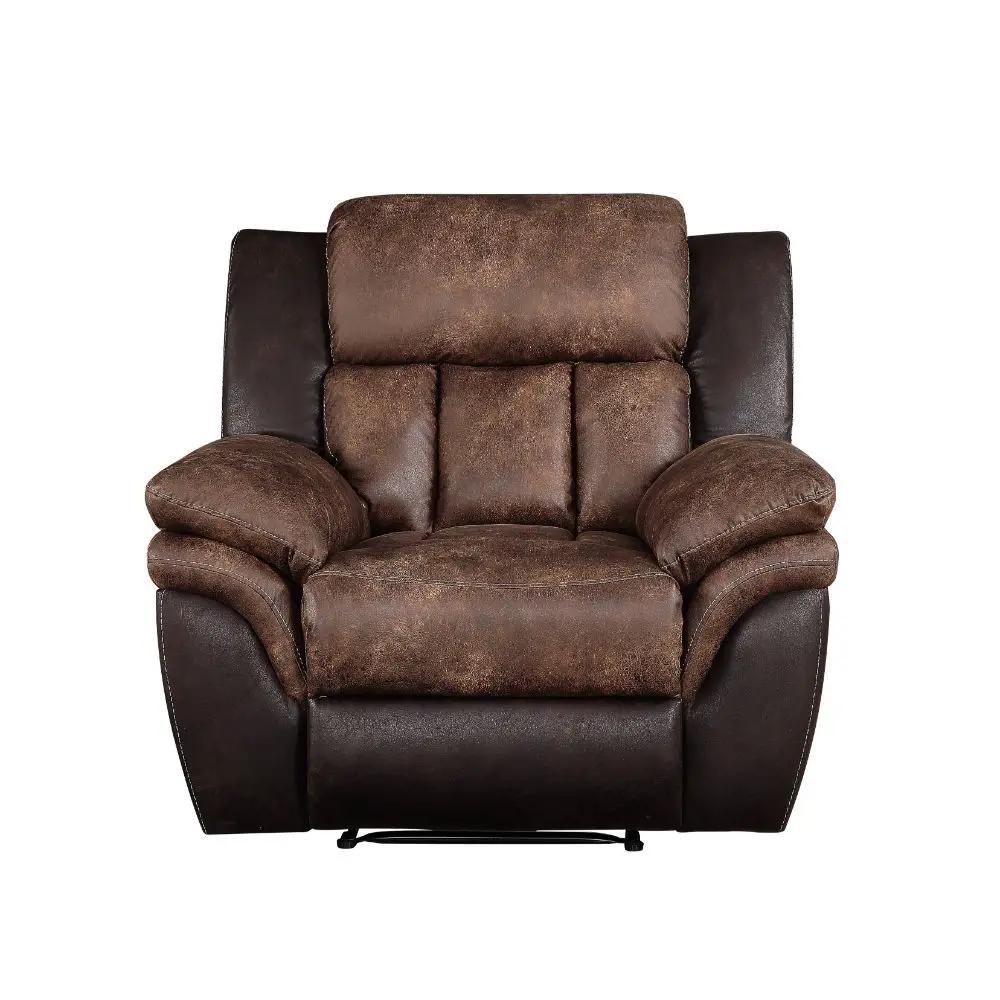 Jaylen - Motion Recliner - Toffee & Espresso Polished Microfiber by Unique Piece Furniture