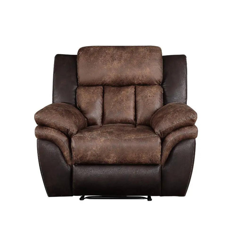 Jaylen - Motion Recliner - Toffee & Espresso Polished Microfiber by Unique Piece Furniture