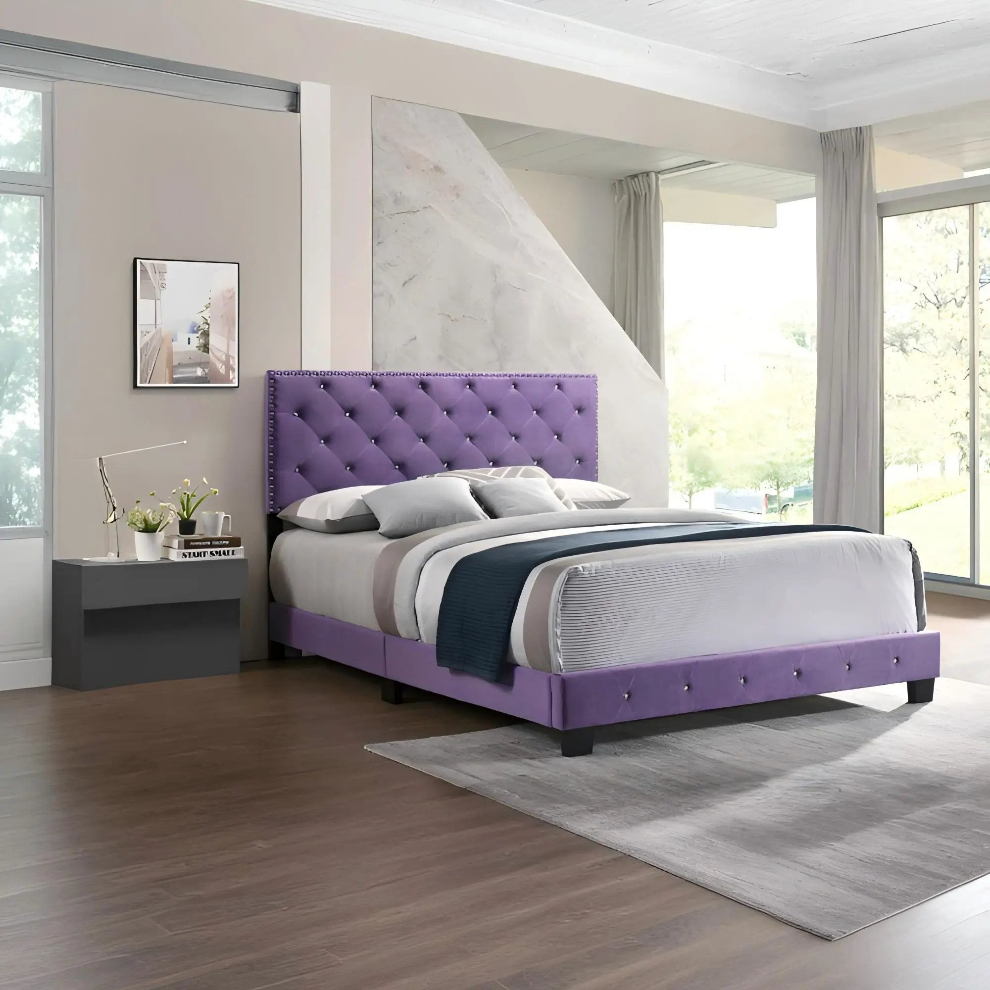 Luxurious Upholstered Bed by Unique Piece Furniture