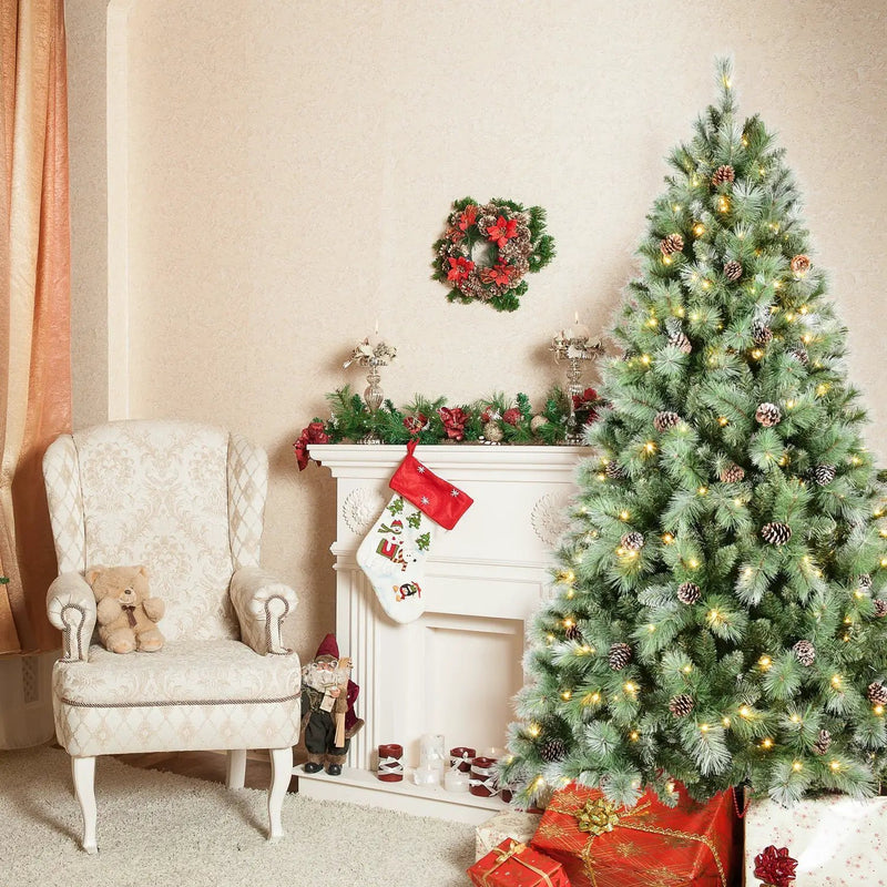 7.5FT Christmas Tree with 92 Pine Cones by HouseOfZazla
