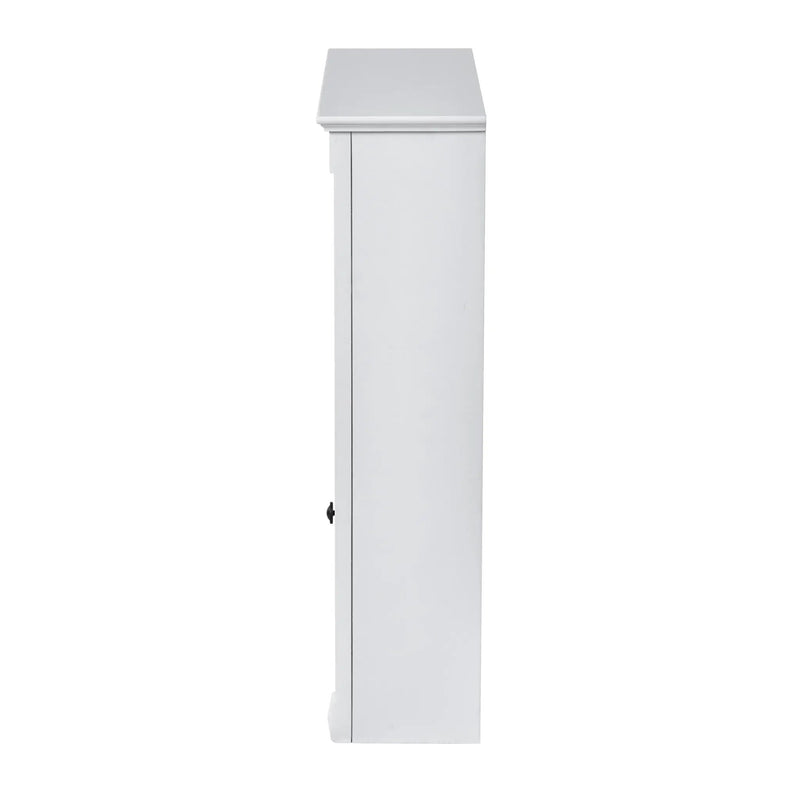 Wall Mounted Bathroom Storage Cabinet With Mirror, Medicine Cabinet With Height Adjustable Shelf by HouseOfZazla
