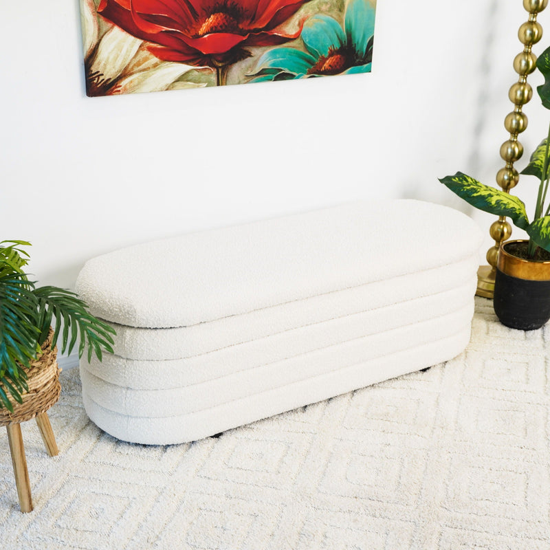 Cabana - Bench With Storage - Ivory, photo 2 of 8
