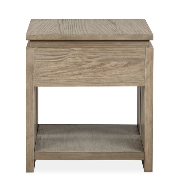 Conrad - Rectangular End Table - Stone Harbor Gray, photo 2 of 7