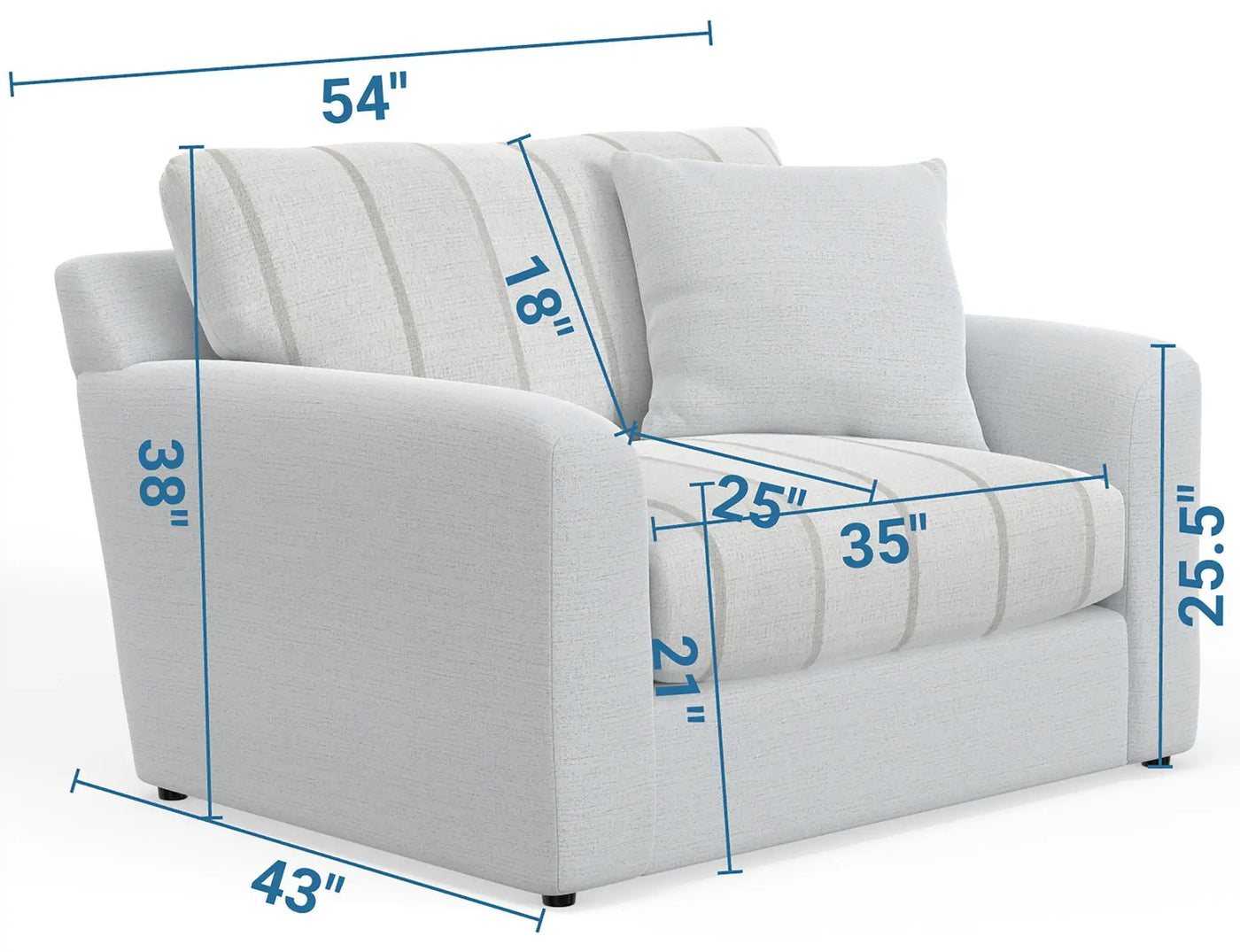 Lindsey - Chair & 1/2 by Unique Piece Furniture