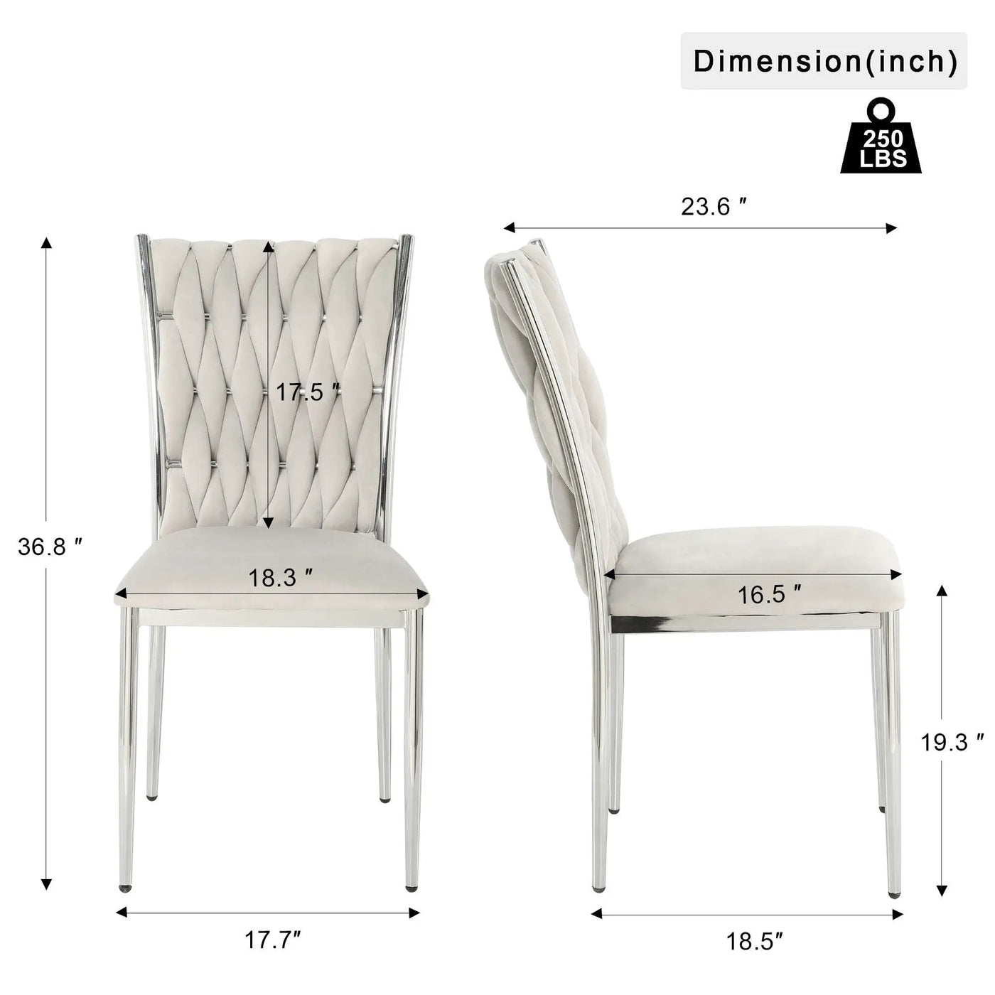 Modern Dining Chair Set For Dining Room by HouseOfZazla