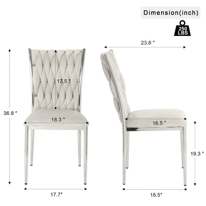 Modern Dining Chair Set For Dining Room by HouseOfZazla