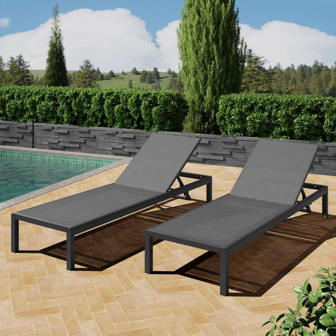 Outdoor Patio Chaise Lounge with 5 Reclining Positions by HouseOfZazla