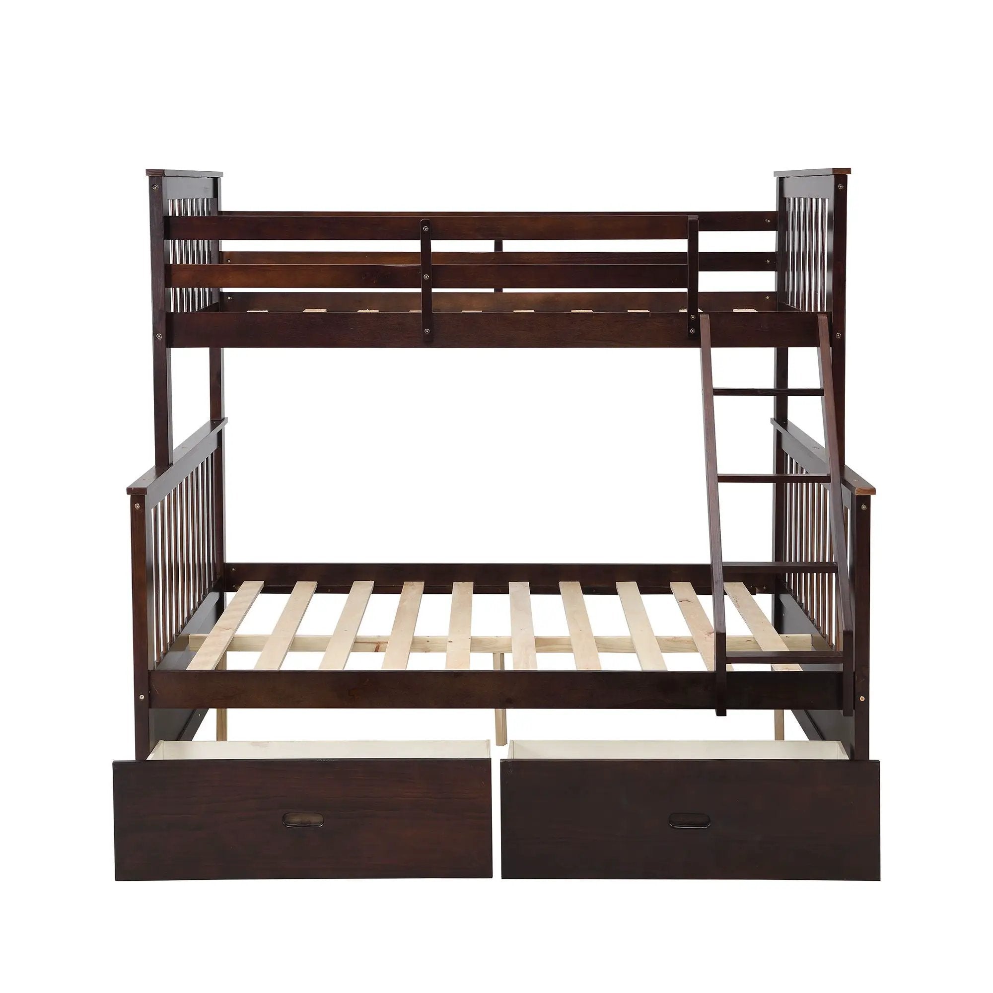 Bunk Bed With Ladder, And Safety Guard Rails by Unique Piece Furniture
