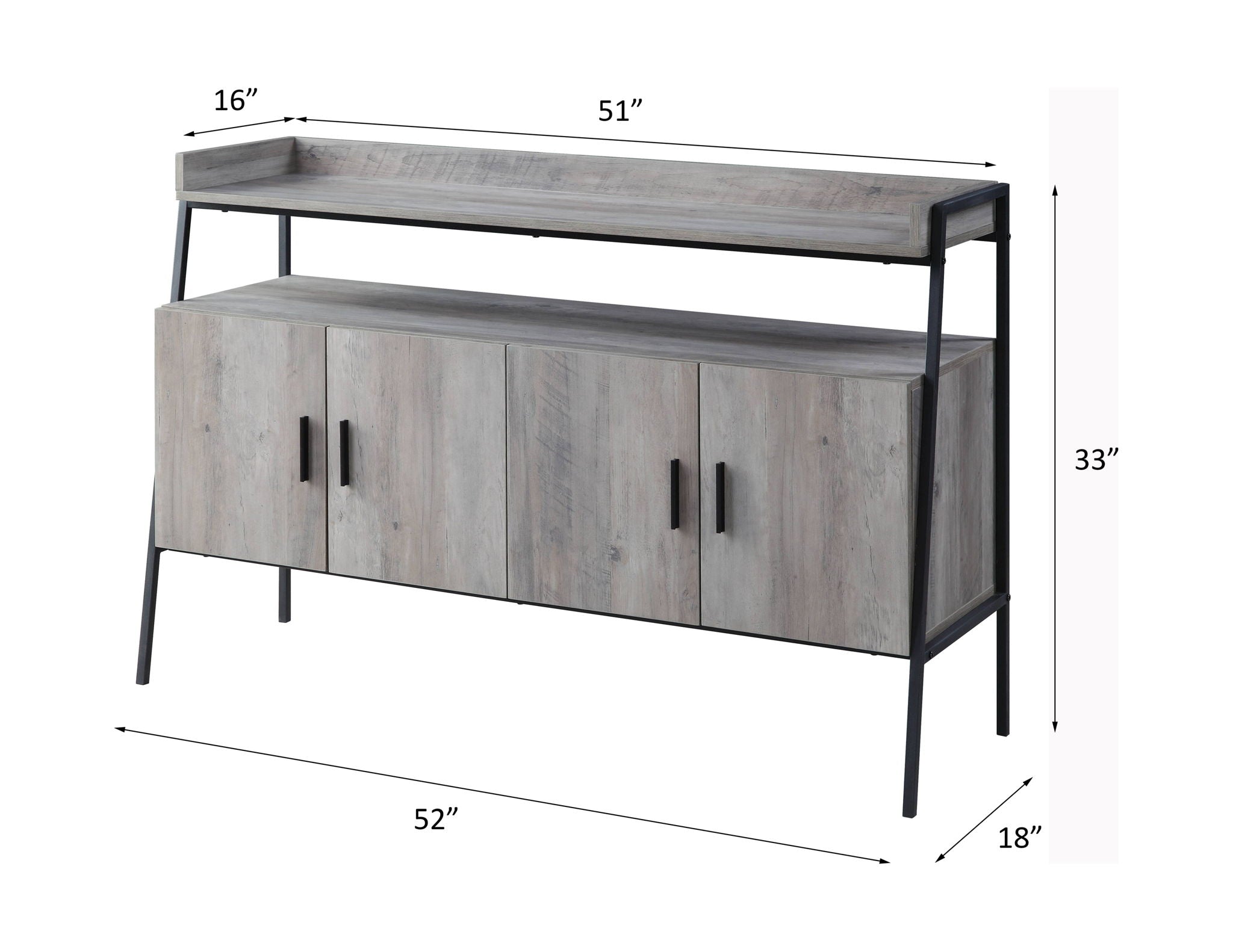 Samiya - TV Stand - Gray by HouseOfZazla