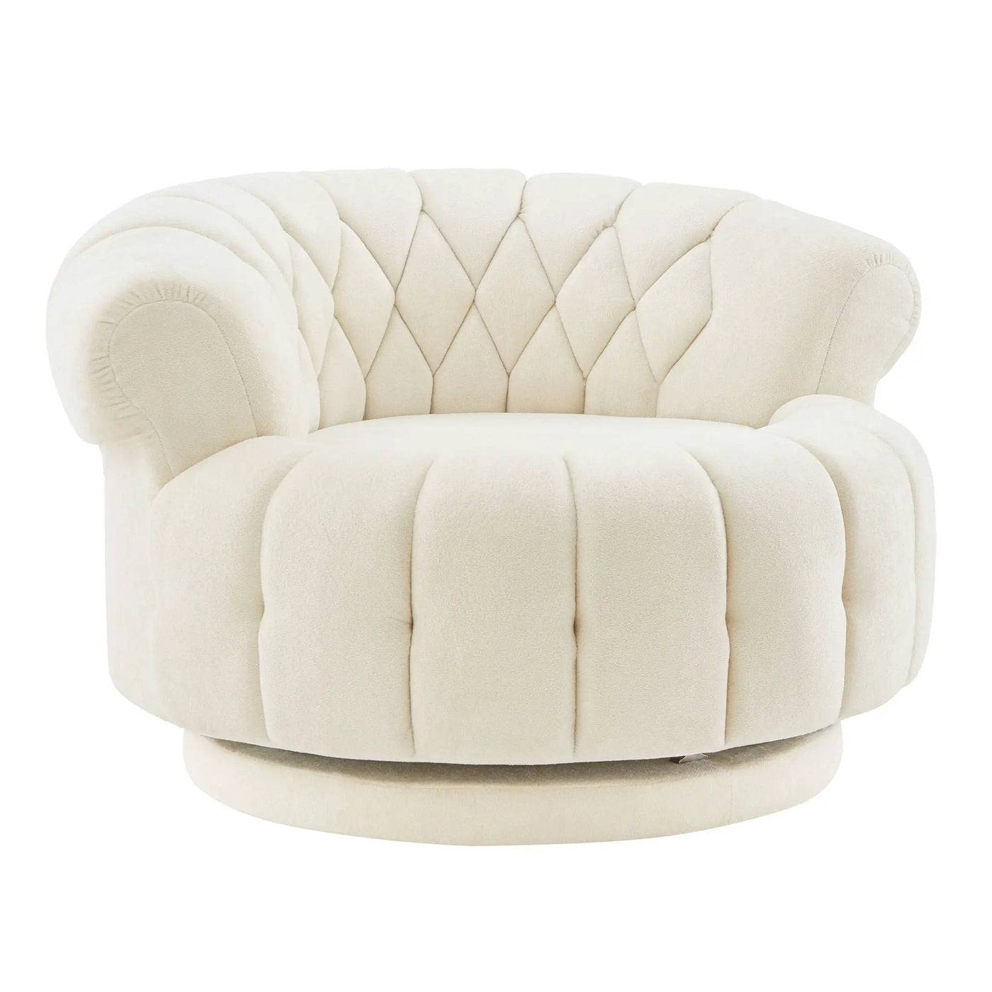 Round Swivel Accent Chair With Rotation by Unique Piece Furniture
