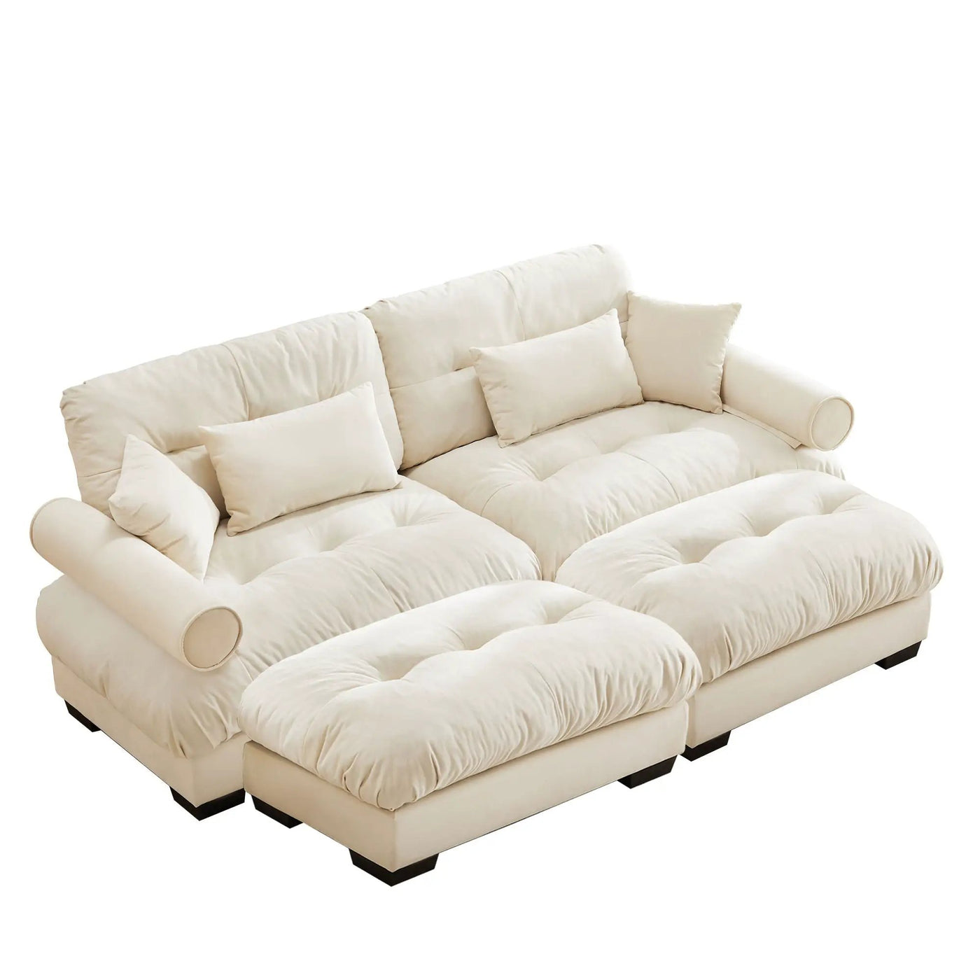 Super Comfort Oversized Modular Sectional Sofa With Movable Ottoman by Unique Piece Furniture