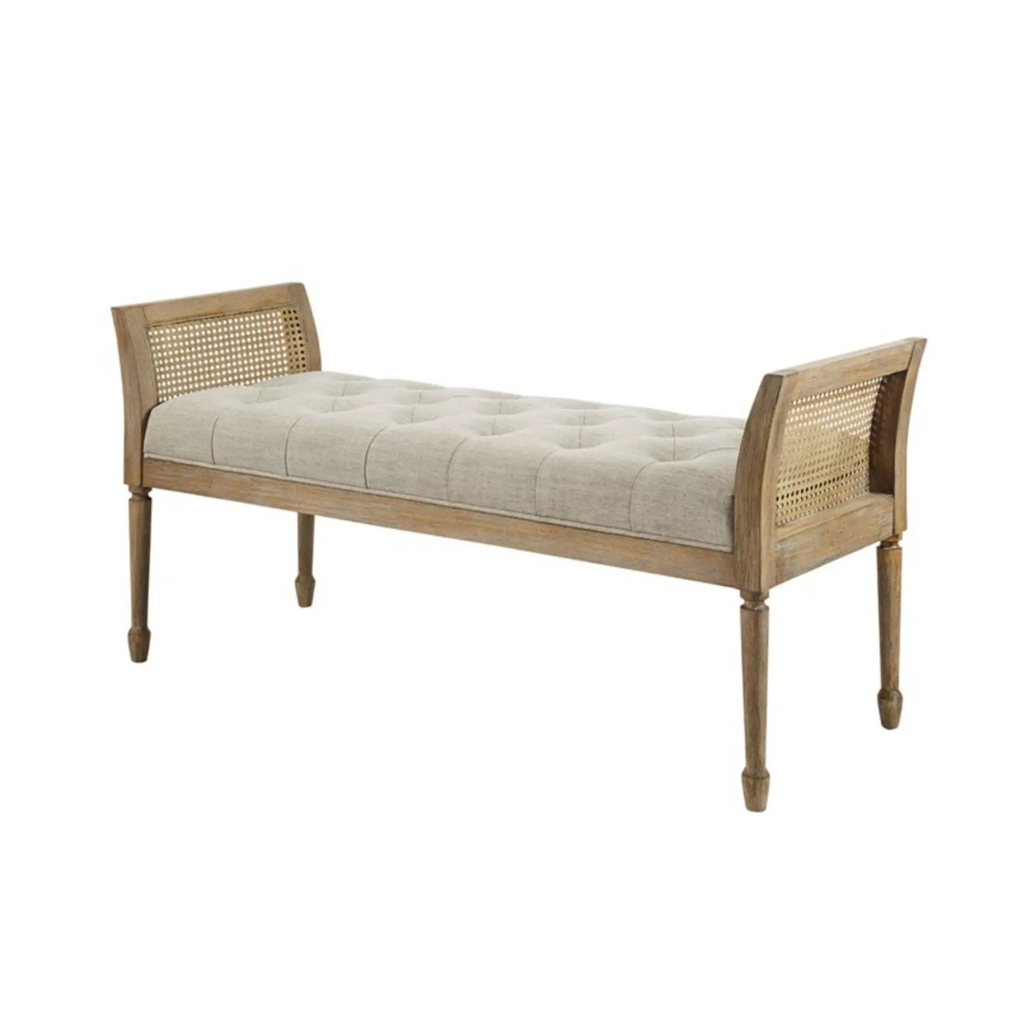 Accent Bench With Arm - Natural by HouseOfZazla