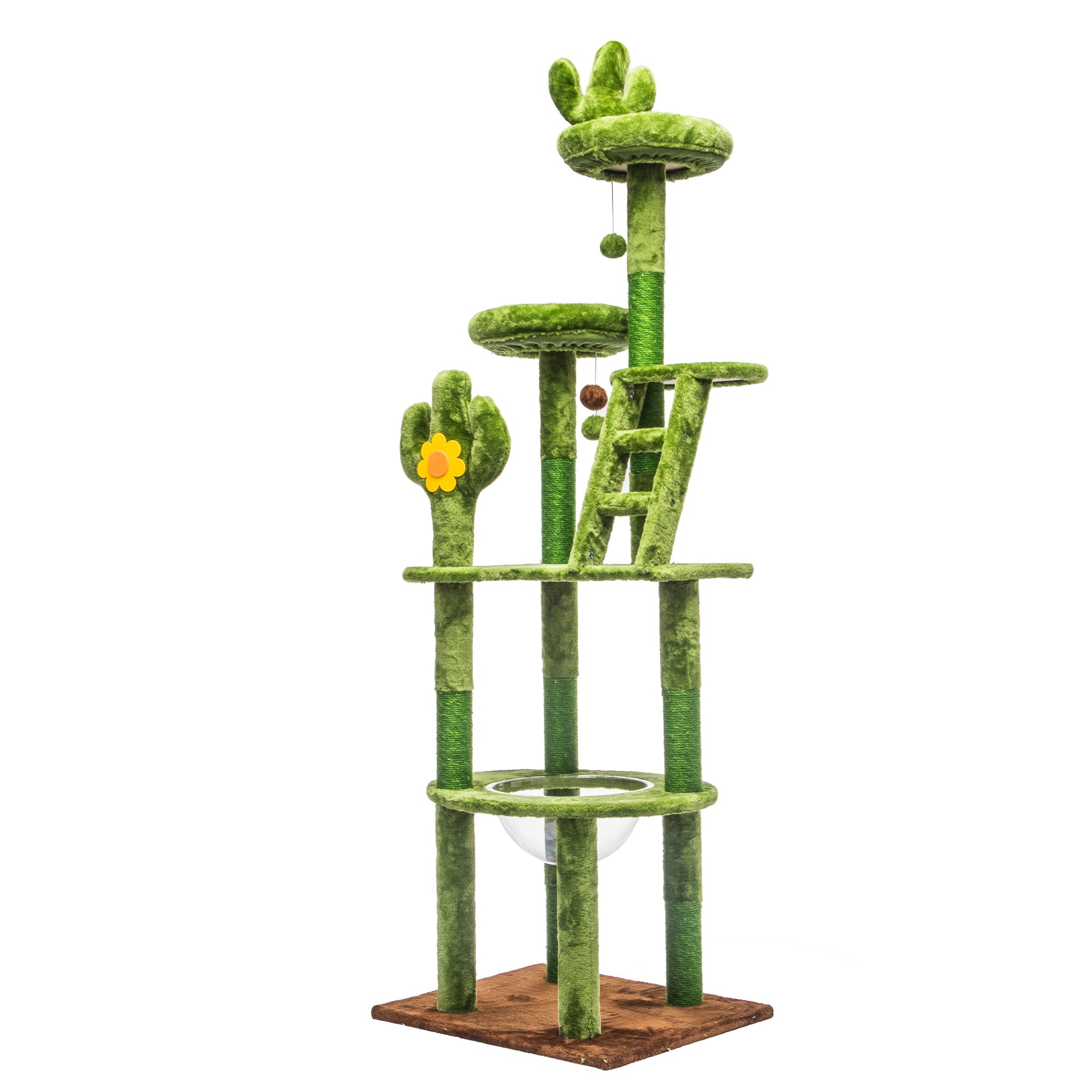 72in Cactus Cat Tree Tall Cat Tower for Indoor Cats by HouseOfZazla