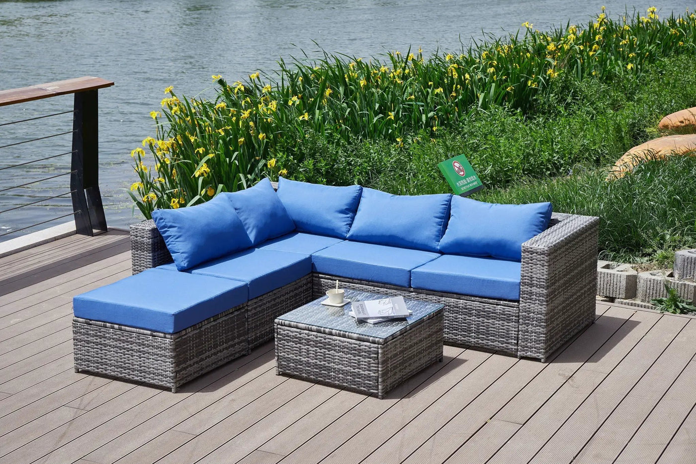 Patio Sofa With Cushions by HouseOfZazla