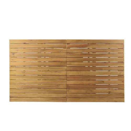 7 Pieces Acacia Wood Outdoor Dining Set by HouseOfZazla