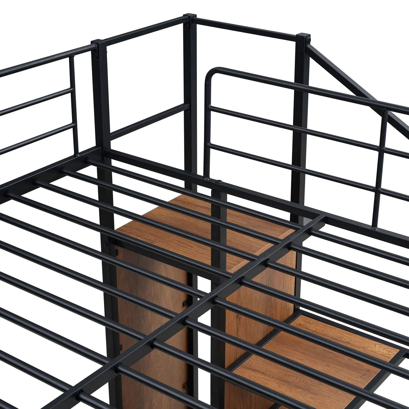 Bunk Bed With Lateral Storage Ladder And Wardrobe by HouseOfZazla