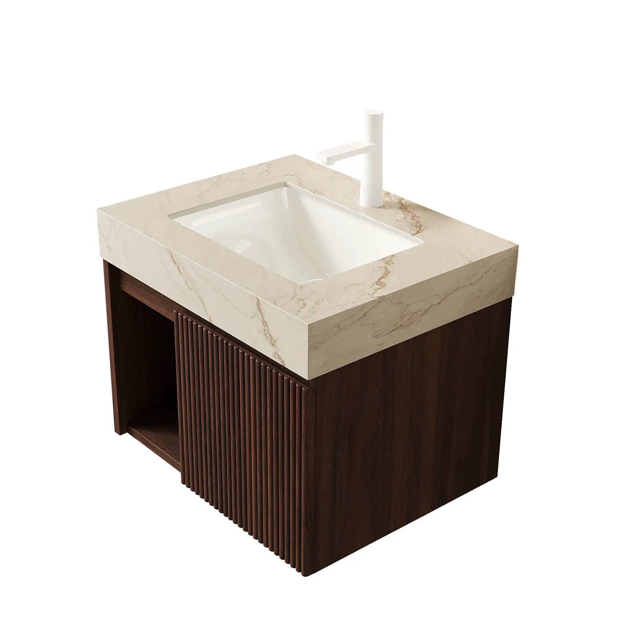 Eiden 24" Bathroom Vanity & Sink, Floating Storage Cabinet by HouseOfZazla