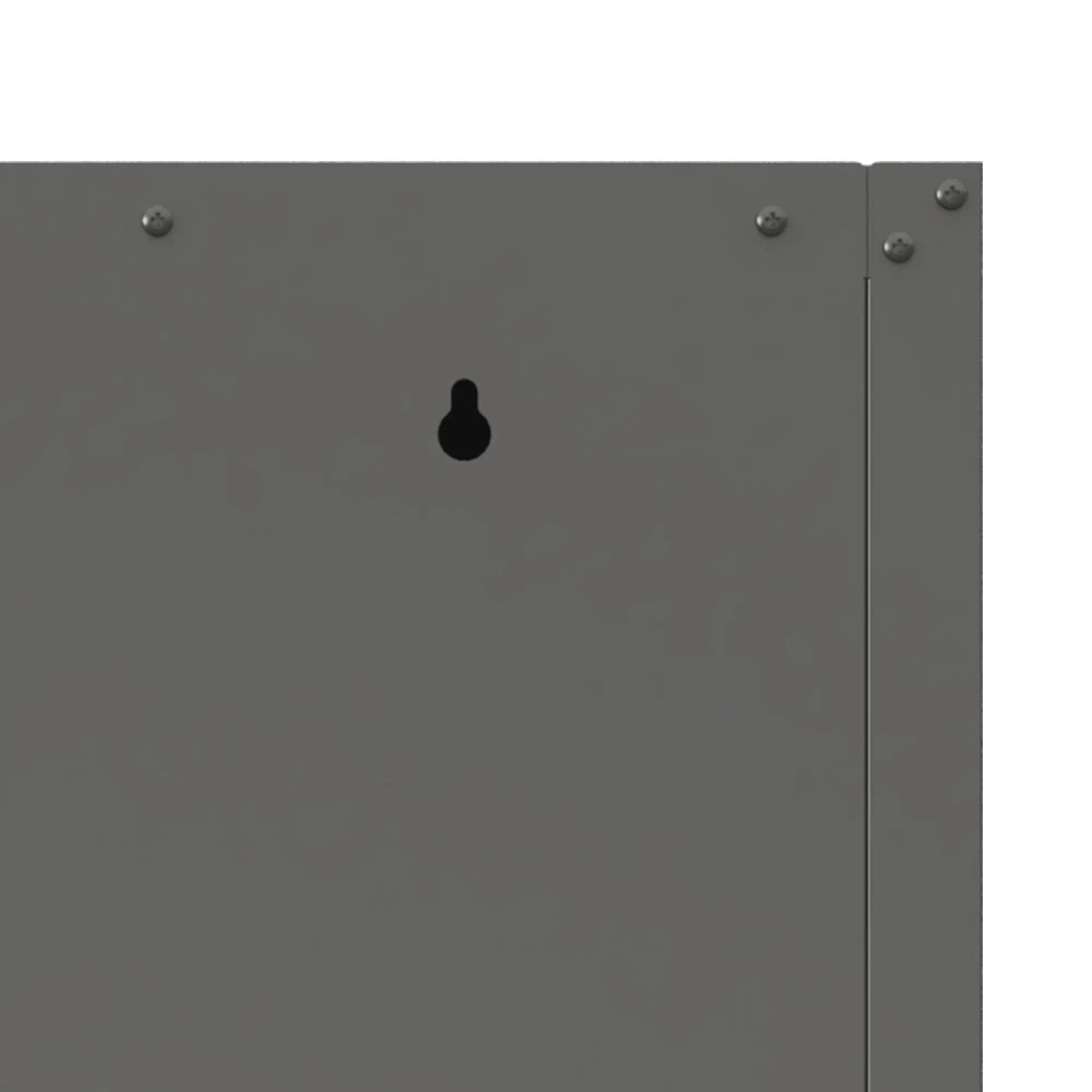 Heavy Duty, Metal Wall Mounted Tool Storage Cabinet Steel Metal Garage Storage Cabinet - Black / Gray by HouseOfZazla