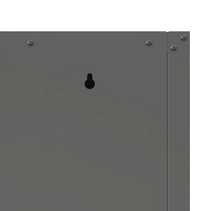 Heavy Duty, Metal Wall Mounted Tool Storage Cabinet Steel Metal Garage Storage Cabinet - Black / Gray by HouseOfZazla