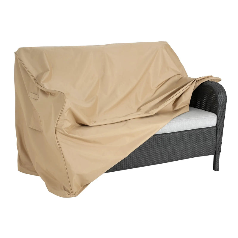 Shield Outdoor Loveseat Sofa Cover Beige by HouseOfZazla