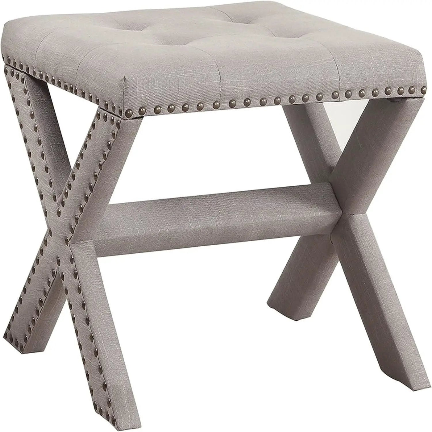 Upholstered Accent Bench With Nailhead Trim by HouseOfZazla