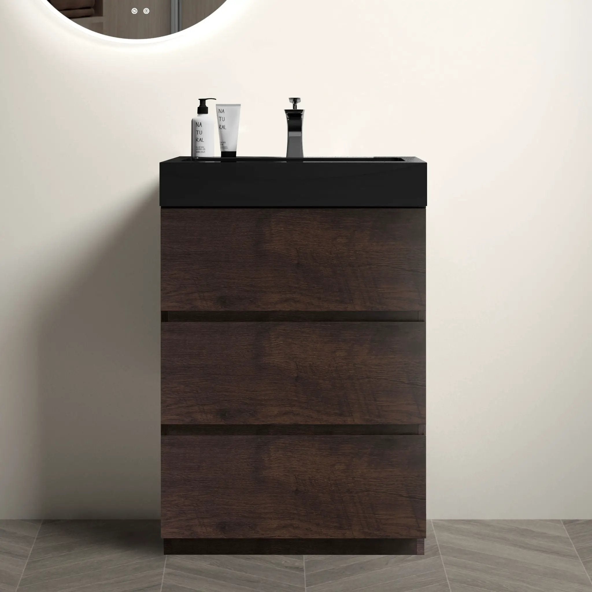 Alice - Bathroom Vanity With Large Storage Freestanding Bathroom Vanity, Sink For Modern Bathroom, One-Piece Sink Basin Without Drain And Faucet by Unique Piece Furniture