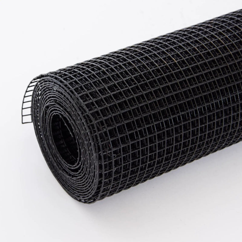 Vinyl Coated Hardware Cloth 19 Gauge Welded Wire Fence For Poultry Netting And Chicken Coop - Black by HouseOfZazla