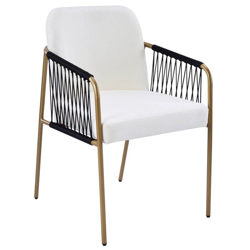 Modern Glam Upholstered Dining Chairs (Set of 2) by HouseOfZazla