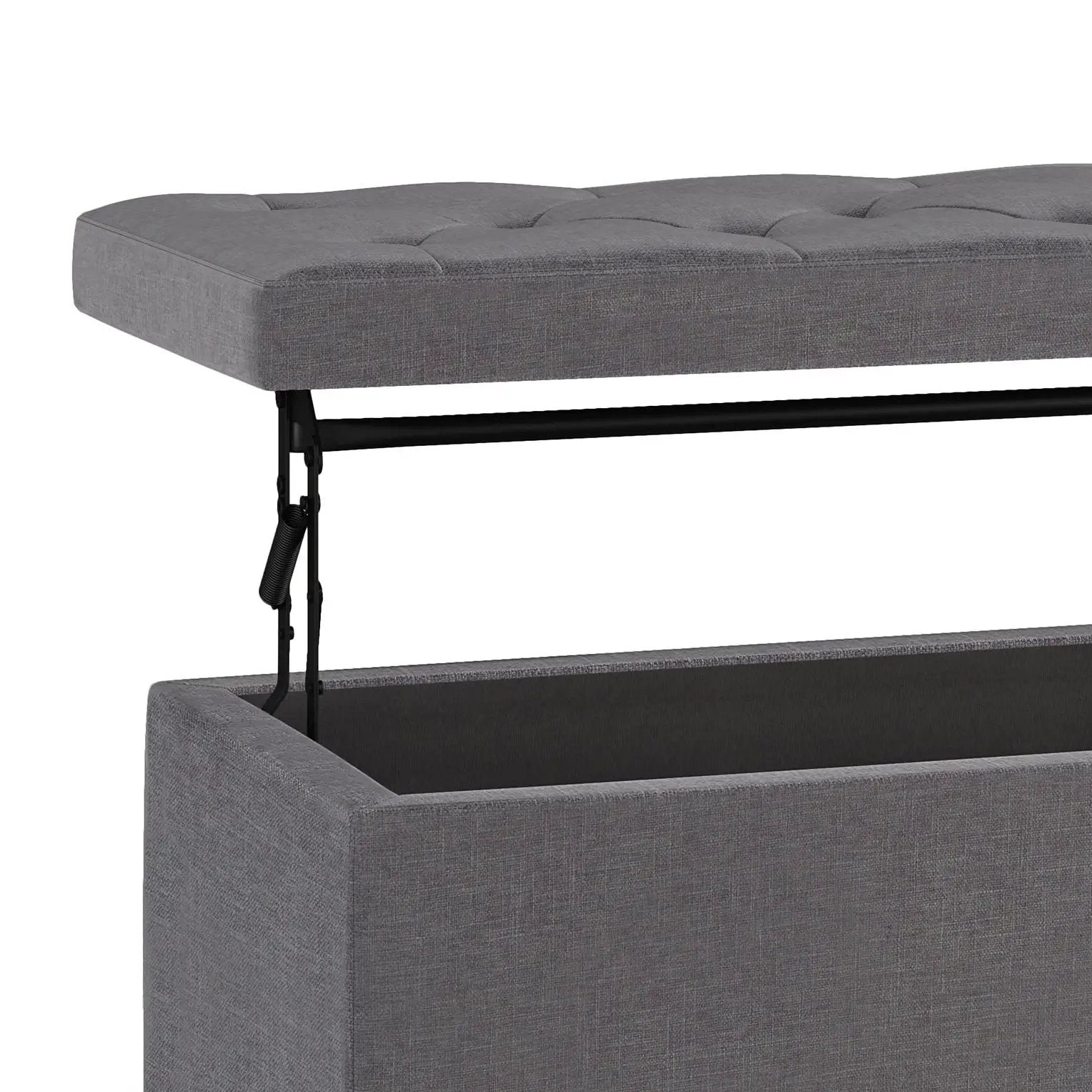 Hamilton - Upholstered Lift Top Rectangular Storage Ottoman by HouseOfZazla