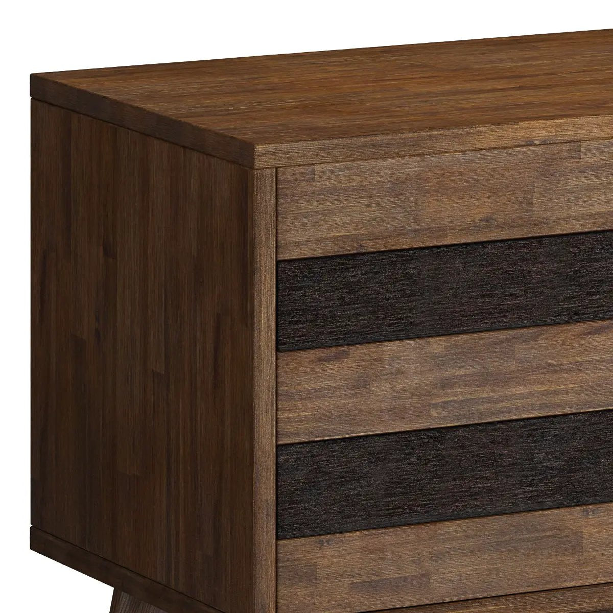 Clarkson - Low TV Stand - Rustic Natural Aged Brown by Unique Piece Furniture