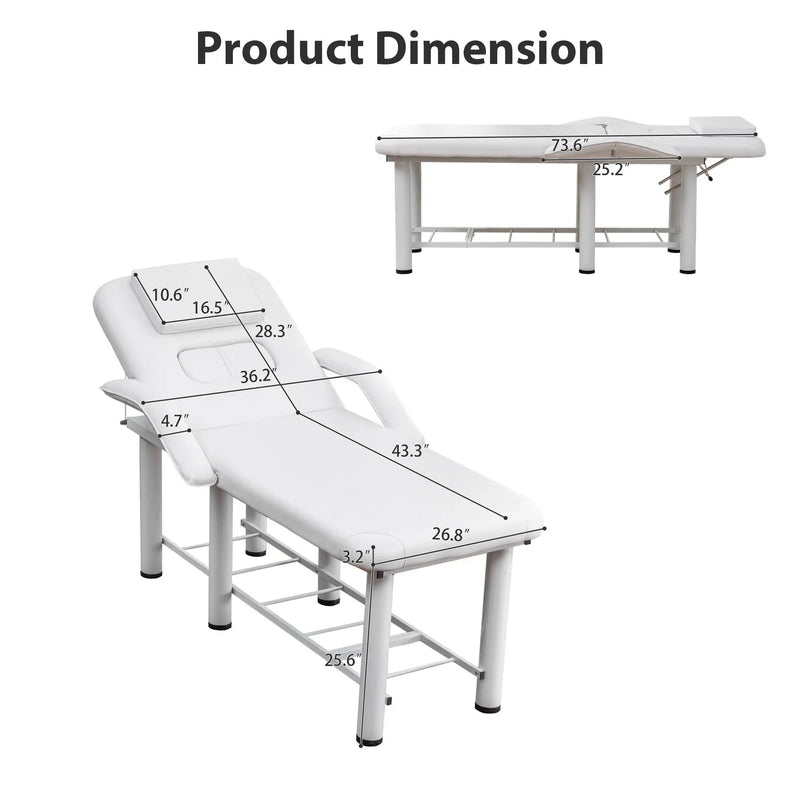 Professional Beauty Bed with Removable Headrest by HouseOfZazla