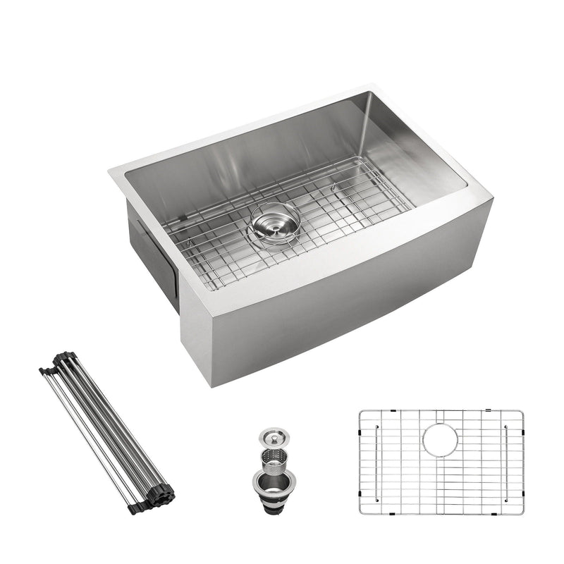 Farmhouse Kitchen Sink Stainless Steel Apron Front by HouseOfZazla