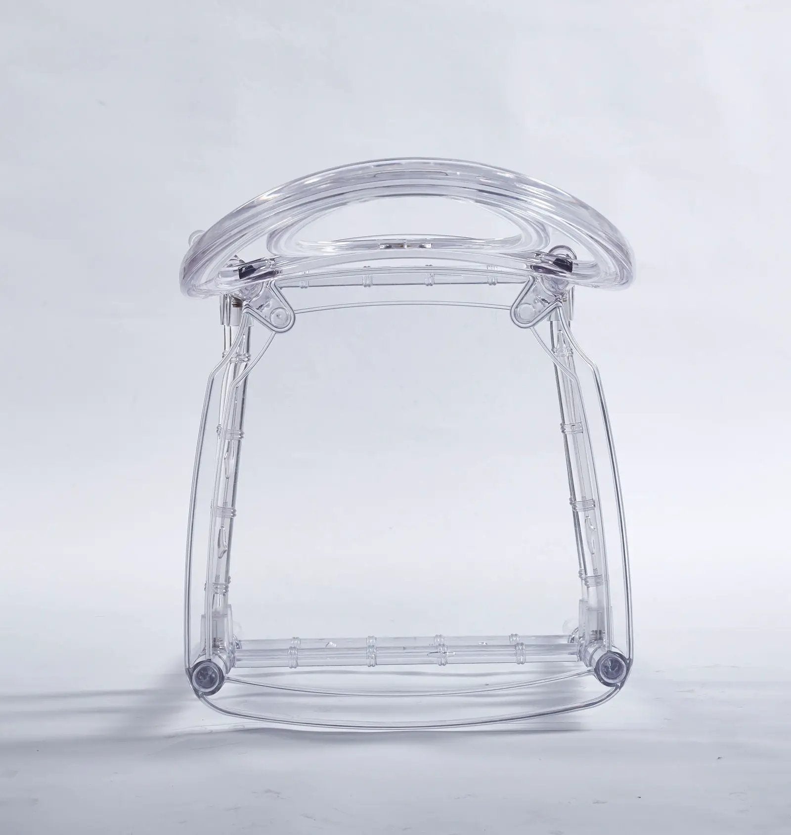 Dining Chair, Plastic Seat, Welding Chair (Set of 4) - Transparent by HouseOfZazla